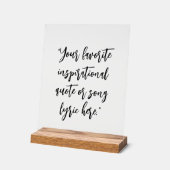 Creëer uw eigen elegante scriptquote acryl bord (Hoek)