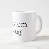 Creëer Uw eigen elke foto Afbeelding Logo Custom Extra Grote Beker (Voorkant rechts)