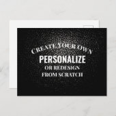 Creëer uw eigen exemplaar - ontwerp uw eigen eigen briefkaart (Voorkant / Achterkant)