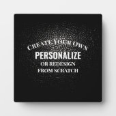 Creëer uw eigen exemplaar - ontwerp uw eigen eigen fotoplaat (Voorkant)