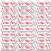 Creëer Uw eigen externe persoonlijke naam Sticker (Voorkant)