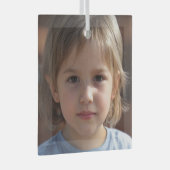 Creëer Uw eigen familiefoto Glas Ornament (Voorkant Rechts)