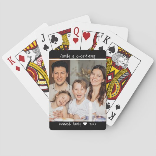 Creëer Uw eigen familienaam citeren Pokerkaarten (Achterkant)