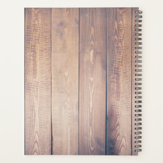 Creëer uw eigen familienaam fotoplanner planner (Achterkant)