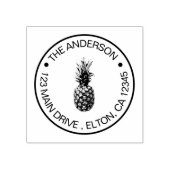 Creëer Uw eigen familienaam Pineapple Rubberstempel (Afrduk)