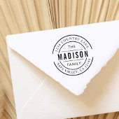 Creëer Uw eigen familienaam Retouradres Zelfinktende Stempel