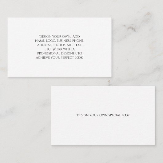 Creëer Uw eigen Floral Moderne Abstracte Foto Logo Visitekaartje (Voorkant / Achterkant)