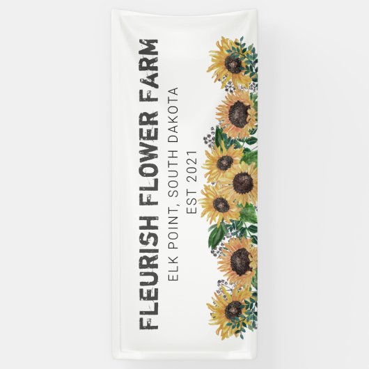 Creëer uw eigen Flower Boerderij Spandoek (Verticaal)