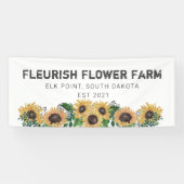 Creëer uw eigen Flower Boerderij Spandoek (Horizontaal)