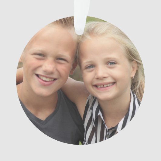 Creëer Uw eigen foto Acryl Ornament (voorkant)