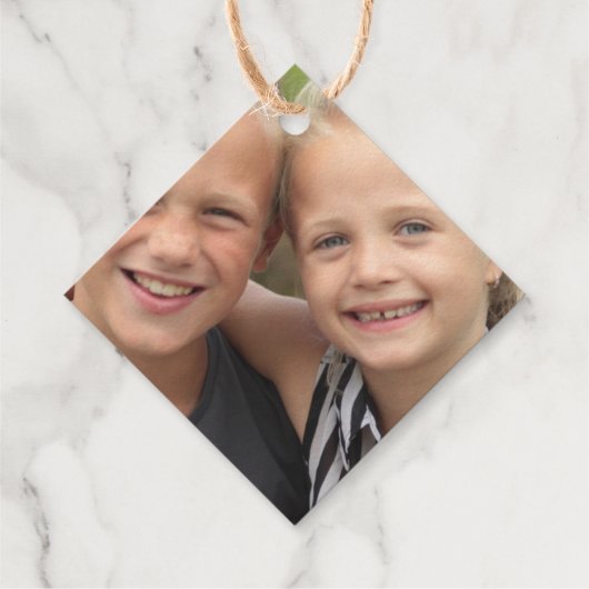 Creëer Uw eigen foto Bedankjes Labels (Achterkant)