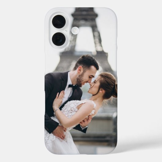 Creëer uw eigen foto bruiloft romantische liefde Case-Mate iPhone case (Achterkant)