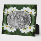 Creëer Uw eigen foto Cosmos Flowers and Bee Fotoplaat (Zijkant)