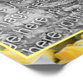 Creëer uw eigen foto courgette squash groente poster (Hoek)