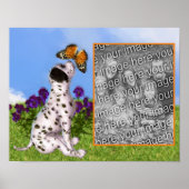 Creëer Uw Eigen Foto Dalmatische Puppyvlinder Poster (Voorkant)