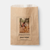 Creëer uw eigen foto Dank u bruiloft traktatie Bedankzakje (Voorkant)