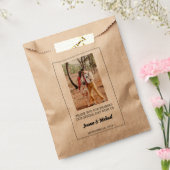 Creëer uw eigen foto Dank u bruiloft traktatie Bedankzakje (Gezegeld)