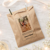 Creëer uw eigen foto Dank u bruiloft traktatie Bedankzakje (Geknipt)