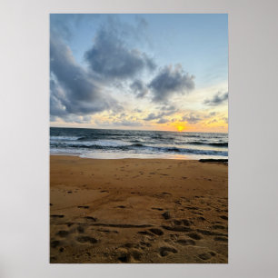 Creëer Uw eigen foto Eenvoudige moderne zonnerijst Poster