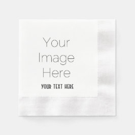 creëer uw eigen foto en tekst aangepaste partij pa servet