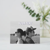 creëer uw eigen foto en tekst Briefkaart (Staand voorkant)