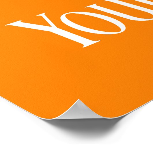 Creëer Uw eigen foto en tekst Poster (Hoek)