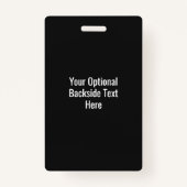 Creëer Uw eigen foto- en tekstlogo Badge (Achterkant)