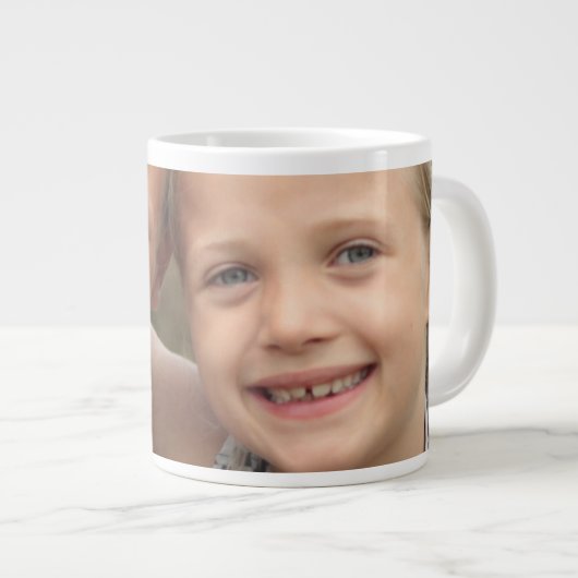 Creëer Uw eigen foto Extra Grote Beker (Voorkant rechts)