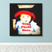 Creëer Uw eigen foto geeft Sjabloon Canvas Afdruk (Insitu (Houten vloer))