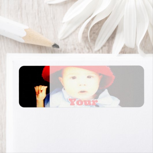 Creëer Uw eigen foto geeft Sjabloon Etiket (Insitu)