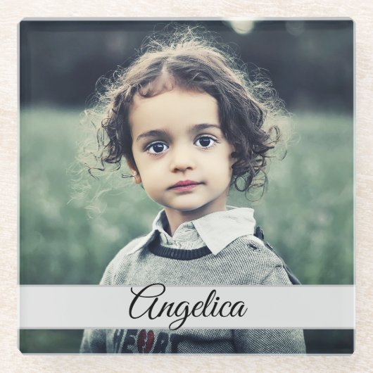 Creëer Uw eigen foto Glazen Onderzetter (Voorkant)