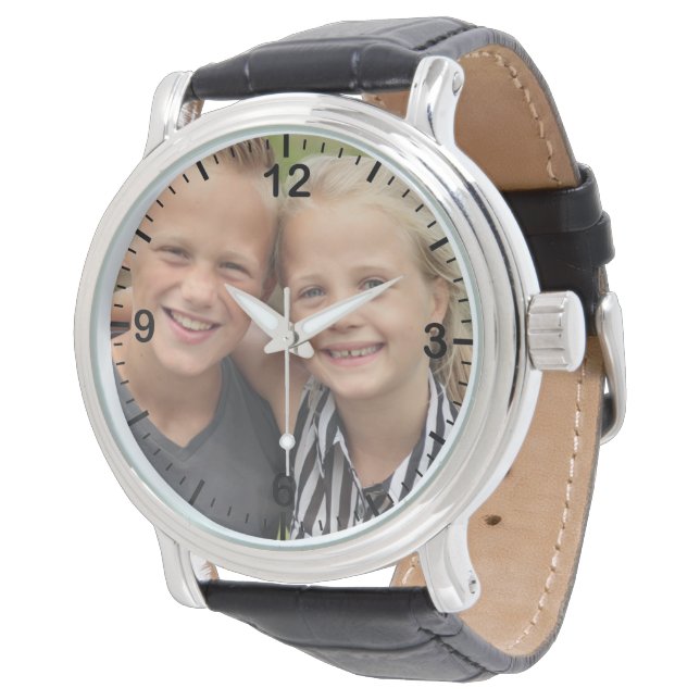 Creëer Uw eigen foto Horloge (Gekanteld)