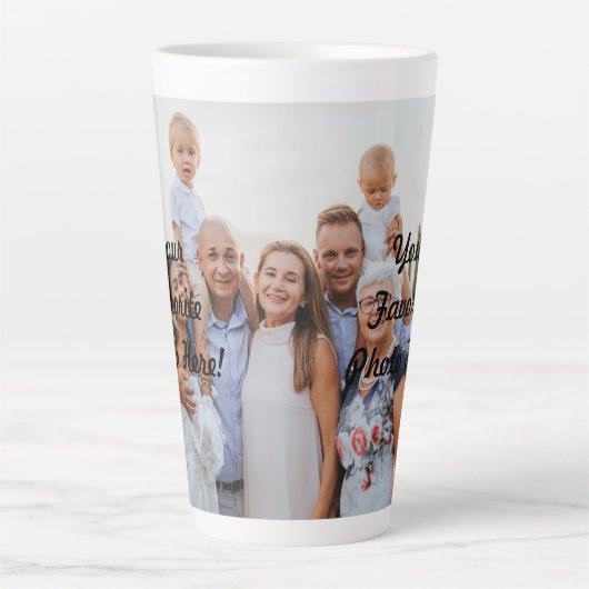 Creëer Uw eigen foto Latte Mok (Voorkant)
