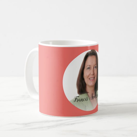 Creëer uw eigen foto Mok 📸 Custom Monogram (Voorkant links)