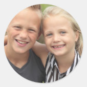 Creëer Uw eigen foto  Ronde Sticker (Voorkant)