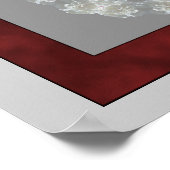 Creëer uw eigen foto rood gevlekt Lijst Poster (Hoek)