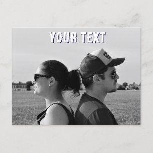 creëer uw eigen foto tekst Briefkaart