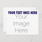 creëer uw eigen foto tekst Briefkaart (Voorkant / Achterkant)