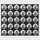 Creëer-Uw-Eigen Foto uploadt Polka Dot Gift Wrap Cadeaupapier (Vlak)