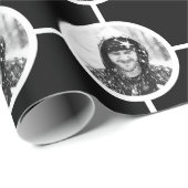 Creëer-Uw-Eigen Foto uploadt Polka Dot Gift Wrap Cadeaupapier (Rol Hoek)