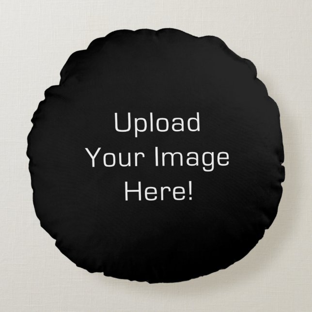 Creëer-Uw-Eigen Foto uploadt Ronde Pillow Rond Kussen (Voorkant)