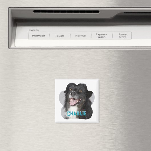 Creëer Uw eigen foto van Pet Dog Magneet (Insitu (Vaatwasser))