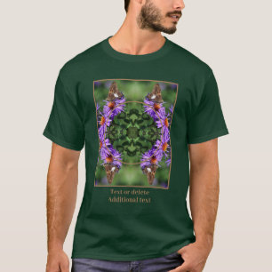 Creëer Uw eigen foto Vlinder Aster Flower Lijst T-shirt