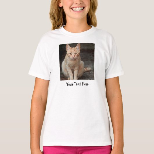Creëer Uw eigen foto voor Pet Cat T-shirt (Voorkant)