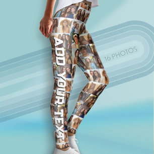 Creëer Uw eigen fotocollage - 16 foto's Leggings
