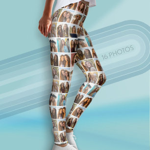Creëer Uw eigen fotocollage - 16 foto's Leggings