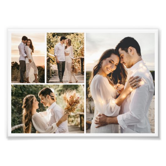 Creëer Uw eigen fotocollage 4 Foto Afdruk (Voorkant)