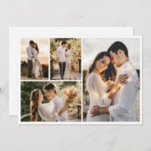 Creëer Uw eigen fotocollage 4 Kaart (Voorkant / Achterkant)
