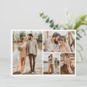 Creëer Uw eigen fotocollage 4 Kaart (Staand voorkant)