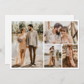 Creëer Uw eigen fotocollage 4 Kaart (Voorkant / Achterkant)